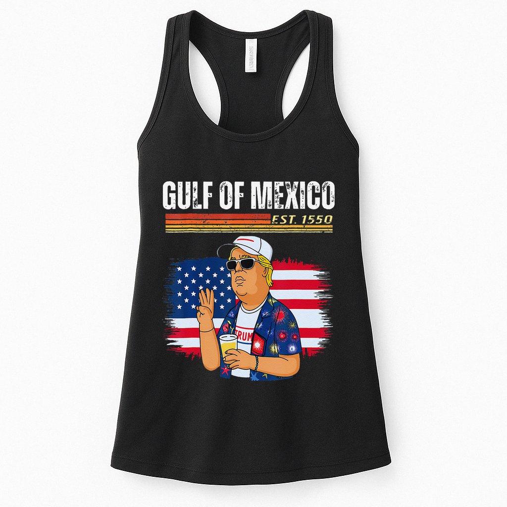 Retro Gulf Of Mexico Historic Gulf Of Mexico Map Womens Tank Top