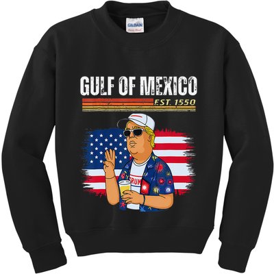 Retro Gulf Of Mexico Historic Gulf Of Mexico Map Kids Sweatshirt