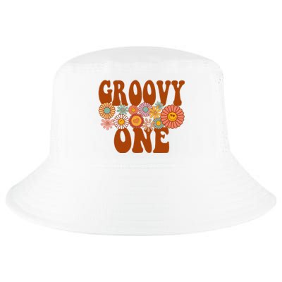 Retro Groovy One Matching Family 1st Birthday Party Cool Comfort Performance Bucket Hat