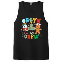 Retro Groovy Obgyn Crew Christmas Tree Latte Drink Ob Gyn PosiCharge Competitor Tank