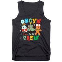 Retro Groovy Obgyn Crew Christmas Tree Latte Drink Ob Gyn Tank Top