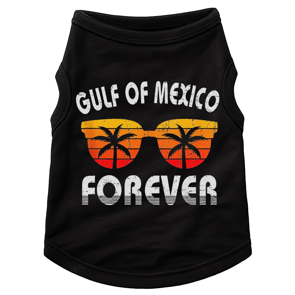 Retro Gulf Of Mexico Forever Doggie Tank