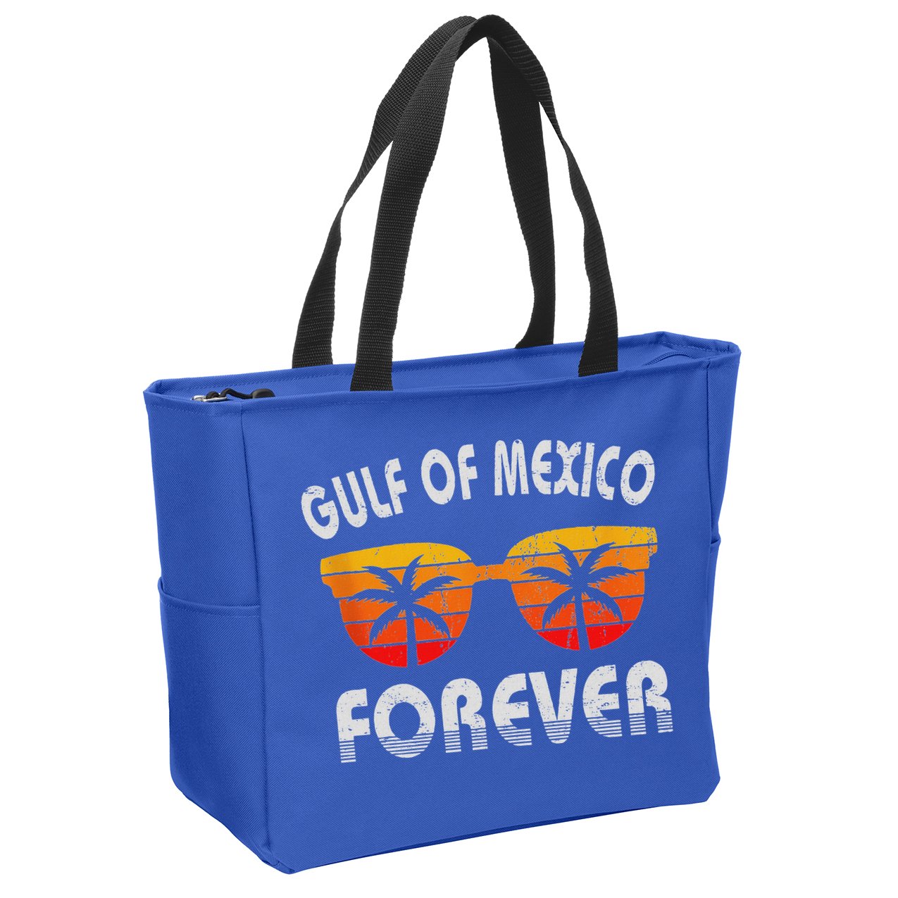 Retro Gulf Of Mexico Forever Zip Tote Bag