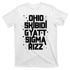 Rizz Gyatt Ohio Sigma Funny Rizzler Gift Toilet Meme T-Shirt