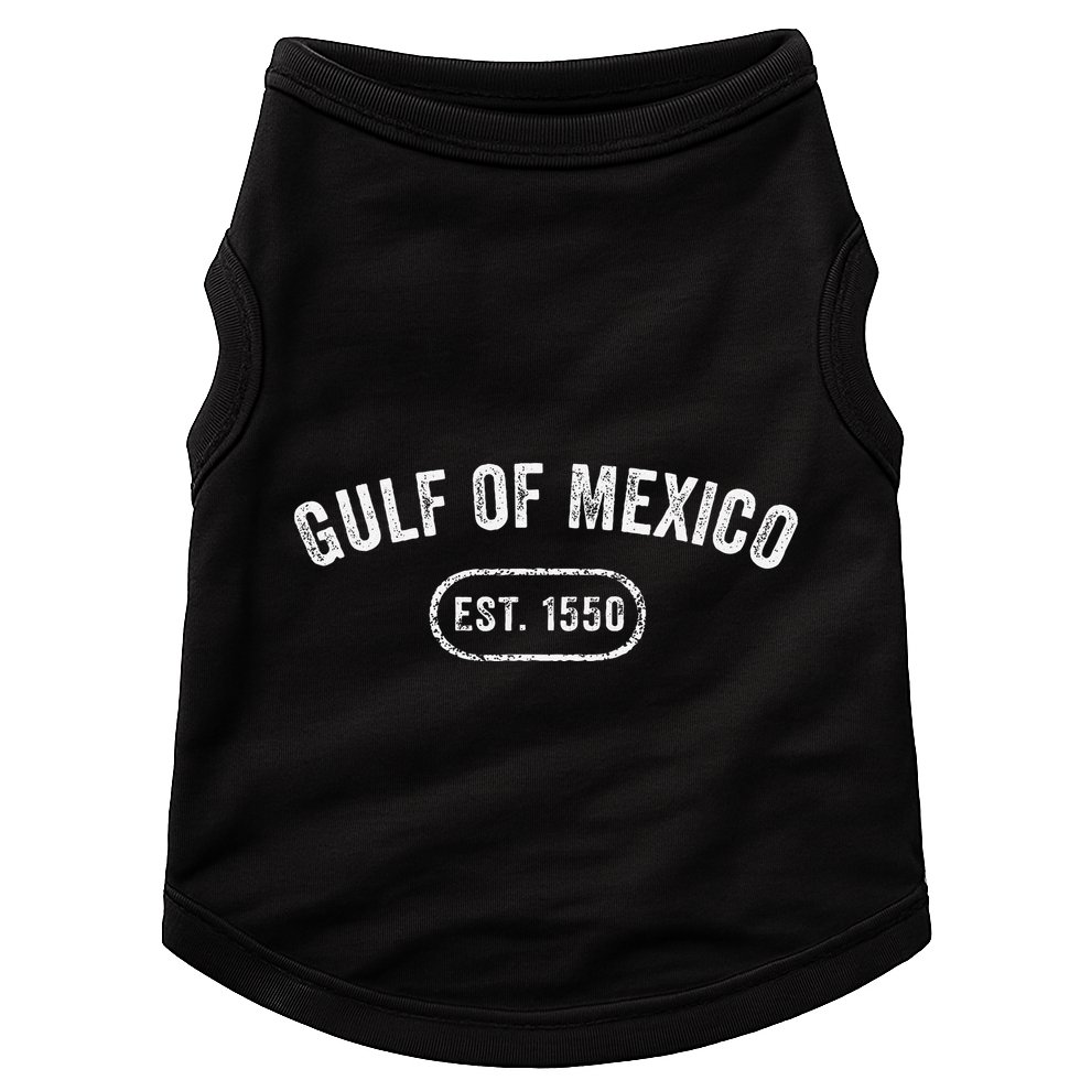 Retro Gulf Of Mexico Est 1550 Mexican Flag For S Doggie Tank