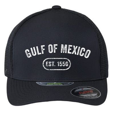 Retro Gulf Of Mexico Est 1550 Mexican Flag For S Flexfit Unipanel Trucker Cap