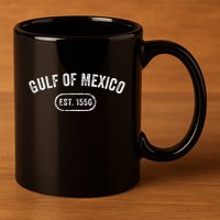 Retro Gulf Of Mexico Est 1550 Mexican Flag For S 11oz C Handle Ceramic Mug