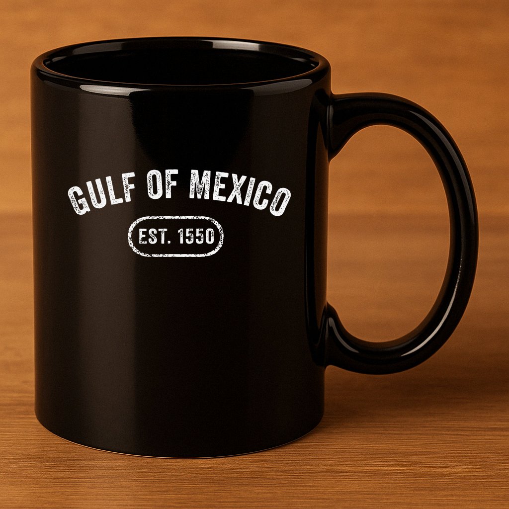 Retro Gulf Of Mexico Est 1550 Mexican Flag For S 11oz C Handle Ceramic Mug