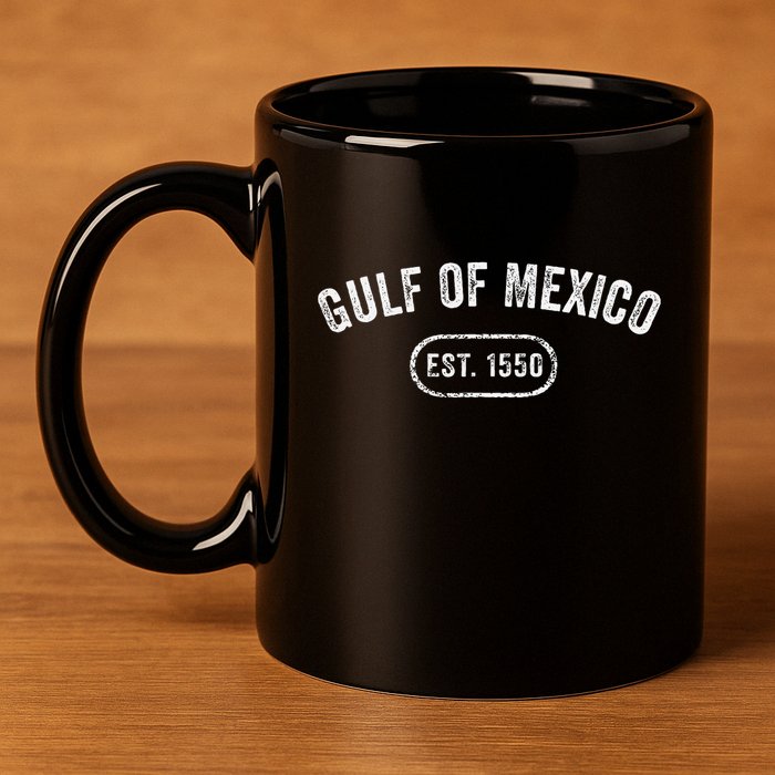 Retro Gulf Of Mexico Est 1550 Mexican Flag For S 11oz C Handle Ceramic Mug