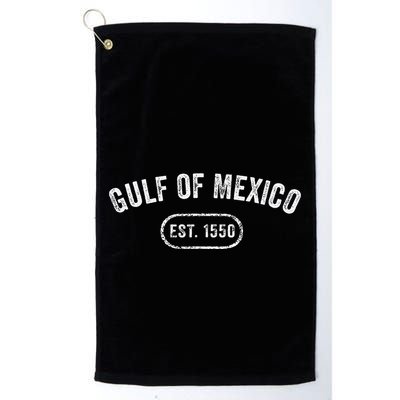 Retro Gulf Of Mexico Est 1550 Mexican Flag For S Golf Towel