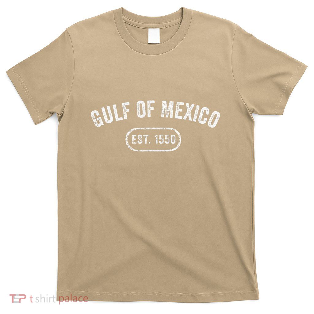 Retro Gulf Of Mexico Est 1550 Mexican Flag For S T-Shirt