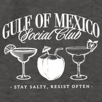 Retro Gulf Of Mexico Social Club Progressive Liberal Vector Backpack