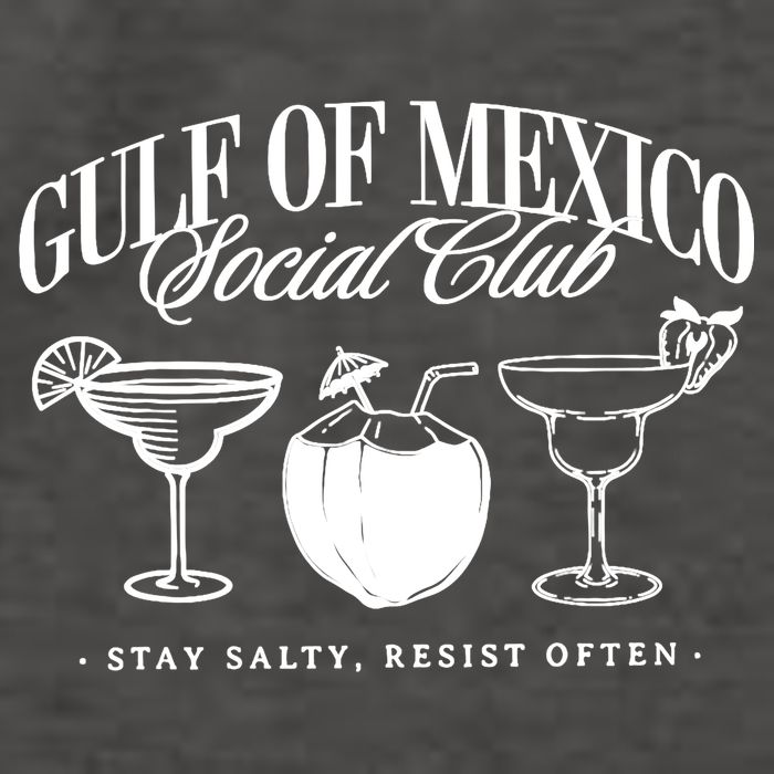 Retro Gulf Of Mexico Social Club Progressive Liberal Vector Backpack
