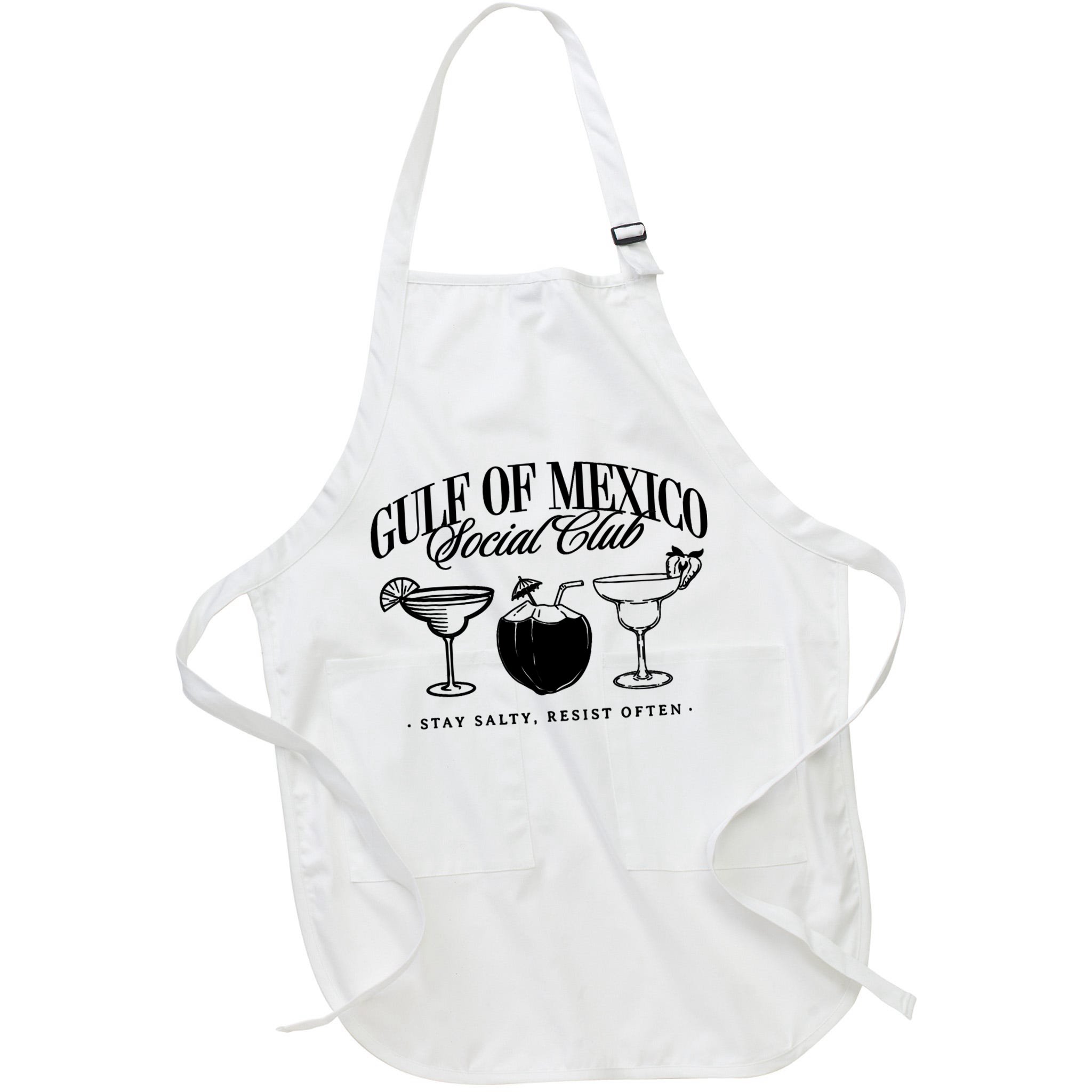 Retro Gulf Of Mexico Social Club Progressive Liberal Apron