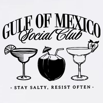 Retro Gulf Of Mexico Social Club Progressive Liberal T-Shirt