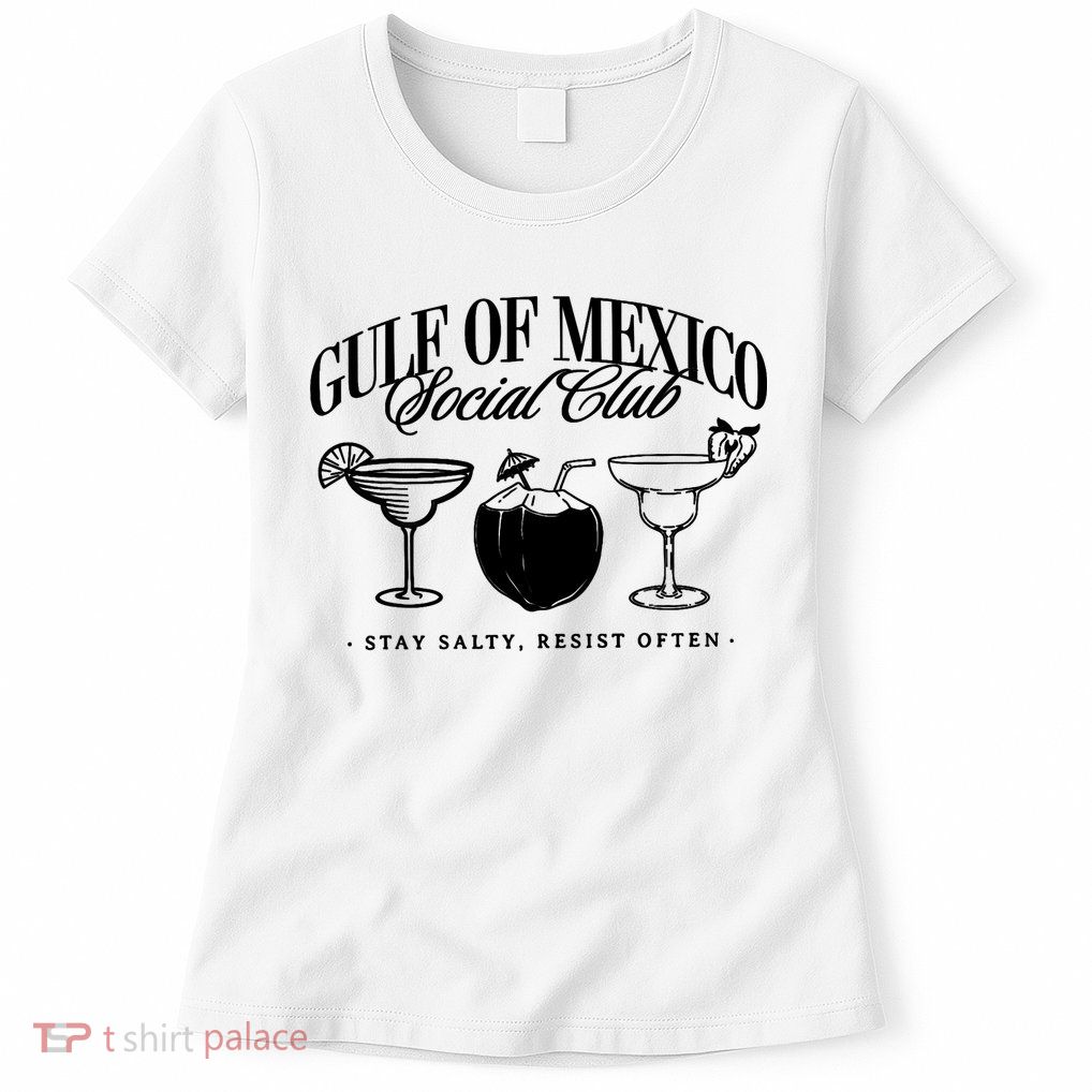 Retro Gulf Of Mexico Social Club Progressive Liberal Women's T-Shirt