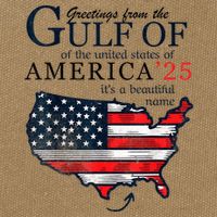 Retro Gulf Of Usa America Funny Gulf Of Mexico July 4th Cotton Canvas Backpack