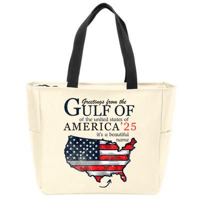 Retro Gulf Of Usa America Funny Gulf Of Mexico July 4th Zip Tote Bag