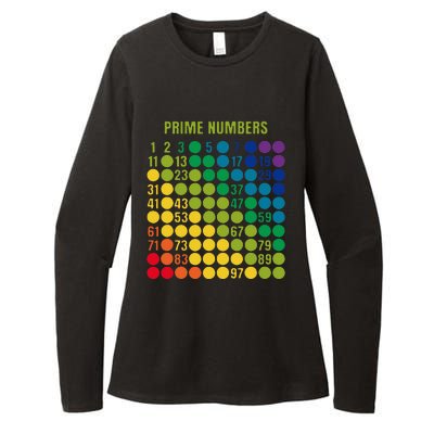 Rainbow G.rid Of Prime Numbers School Teacher Womens CVC Long Sleeve Shirt