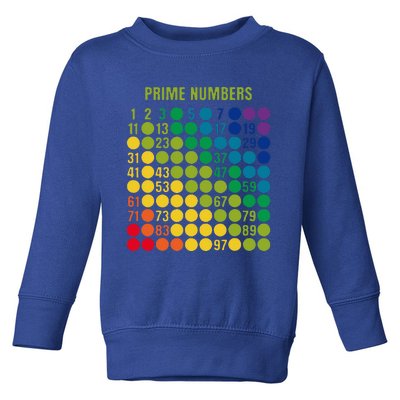 Rainbow G.rid Of Prime Numbers School Teacher Toddler Sweatshirt