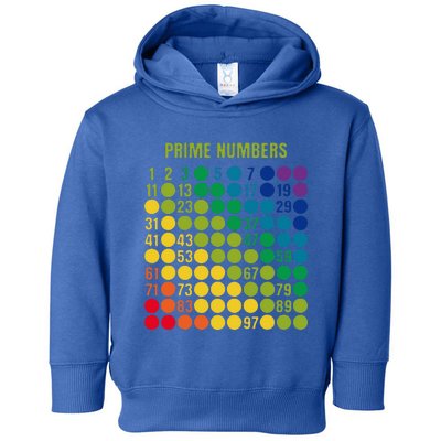 Rainbow G.rid Of Prime Numbers School Teacher Toddler Hoodie