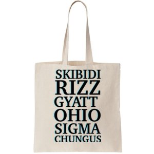 Rizz Gyatt Ohio Sigma Chungus Tote Bag