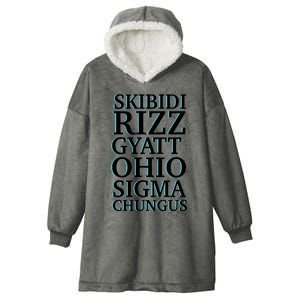 Rizz Gyatt Ohio Sigma Chungus Hooded Wearable Blanket