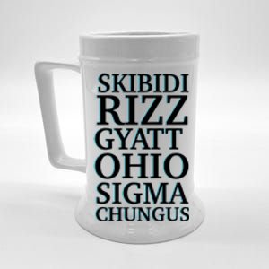 Rizz Gyatt Ohio Sigma Chungus Beer Stein