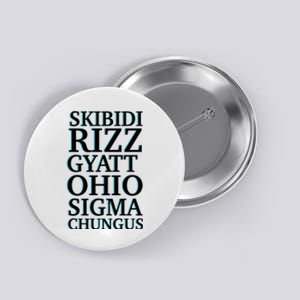 Rizz Gyatt Ohio Sigma Chungus Button