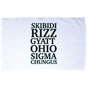 Rizz Gyatt Ohio Sigma Chungus Microfiber Hand Towel