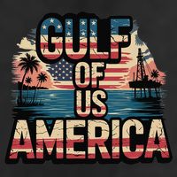 Retro Gulf Of Usa America Patriotic Beach Life Est 2025 7 Panel Mesh Trucker Snapback Hat