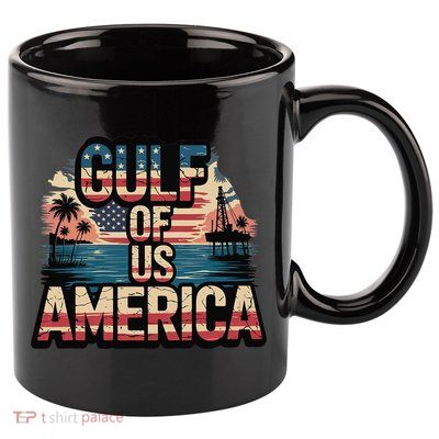 Retro Gulf Of Usa America Patriotic Beach Life Est 2025 11oz C Handle Ceramic Mug