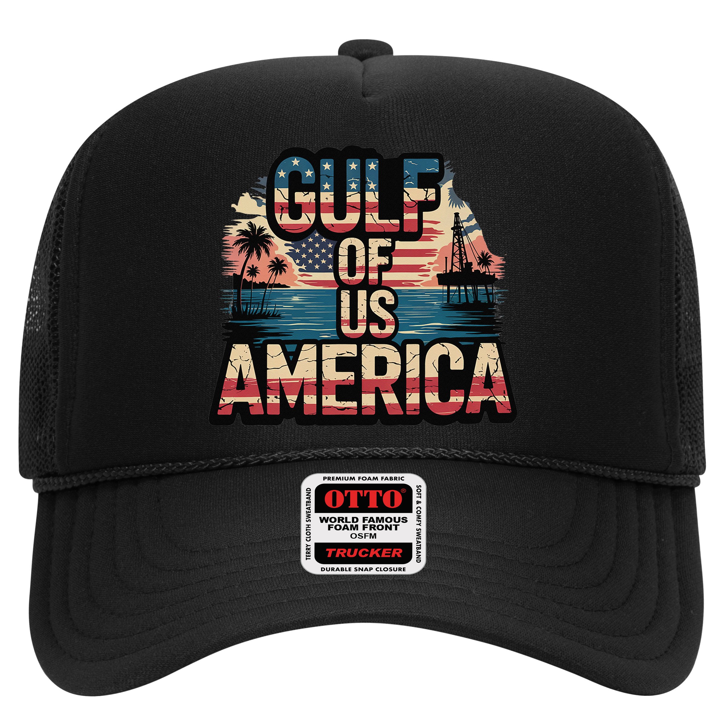 Retro Gulf Of Usa America Patriotic Beach Life Est 2025 Hat