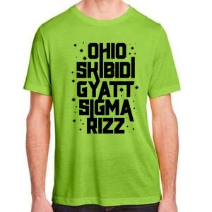 Rizz Gyatt Ohio Sigma Funny Rizzler Gift Toilet Meme Adult ChromaSoft Performance T-Shirt