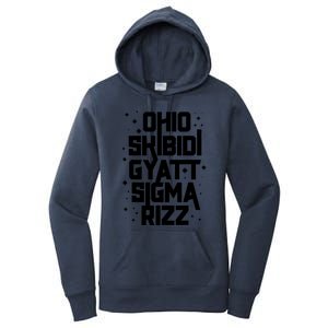 Rizz Gyatt Ohio Sigma Funny Rizzler Gift Toilet Meme Women's Pullover Hoodie