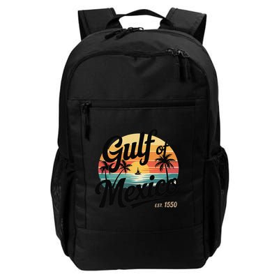 Retro Gulf Of Mexico Patriotic Beach Life Est 1550 Backpack