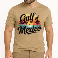 Retro Gulf Of Mexico Patriotic Beach Life Est 1550 Cooling Performance Crew T-Shirt