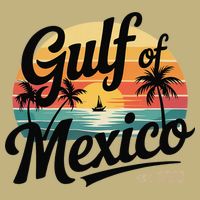 Retro Gulf Of Mexico Patriotic Beach Life Est 1550 Cooling Performance Crew T-Shirt