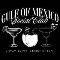Retro Gulf Of Mexico Social Club Progressive Liberal Cooling Performance Crew T-Shirt