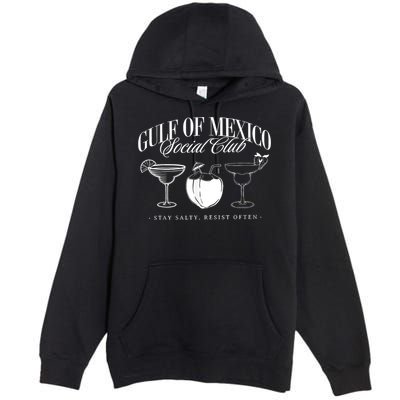 Retro Gulf Of Mexico Social Club Progressive Liberal Premium Pullover Hoodie