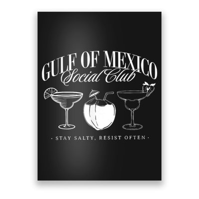 Retro Gulf Of Mexico Social Club Progressive Liberal Poster