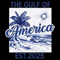 Retro Gulf Of Usa America Est 2025 American Flag Gulf Mexico Bucket Hat