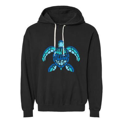 Retro Gulf Of Mexico 1569 Summer Vibes Vintage Art .Png Garment-Dyed Fleece Hoodie
