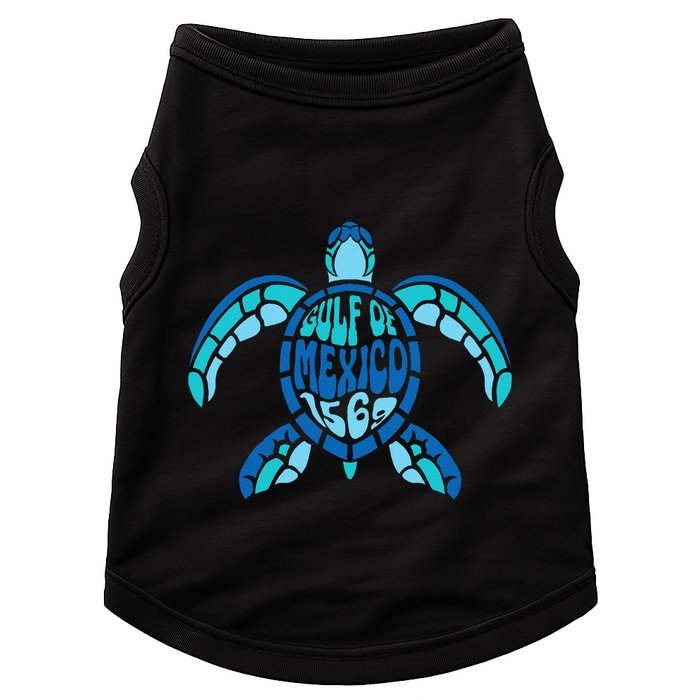 Retro Gulf Of Mexico 1569 Summer Vibes Vintage Art .Png Doggie Tank