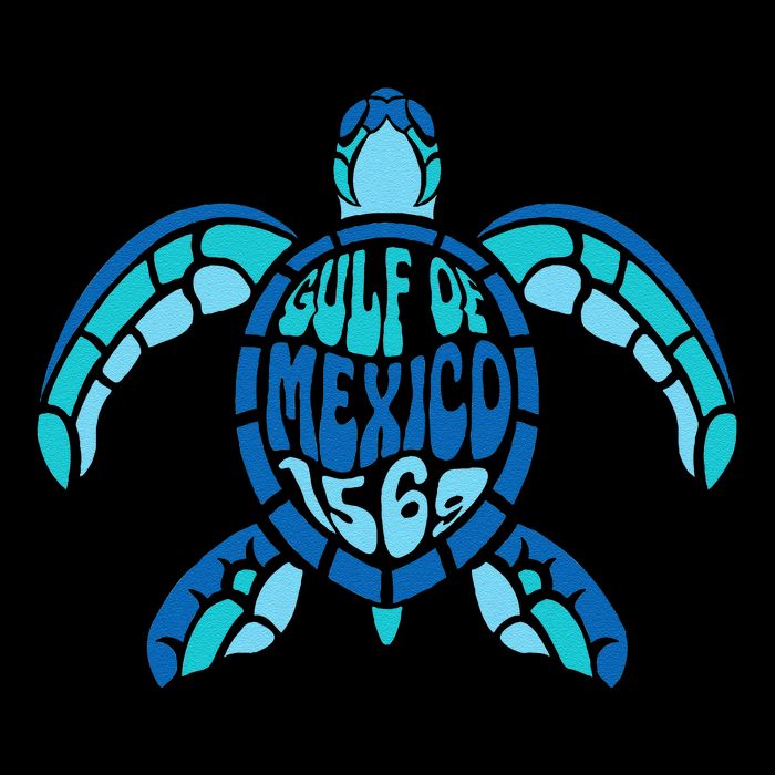 Retro Gulf Of Mexico 1569 Summer Vibes Vintage Art .Png Tall T-Shirt