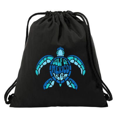 Retro Gulf Of Mexico 1569 Summer Vibes Vintage Art .Png Drawstring Bag