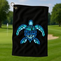 Retro Gulf Of Mexico 1569 Summer Vibes Vintage Art .Png Golf Towel