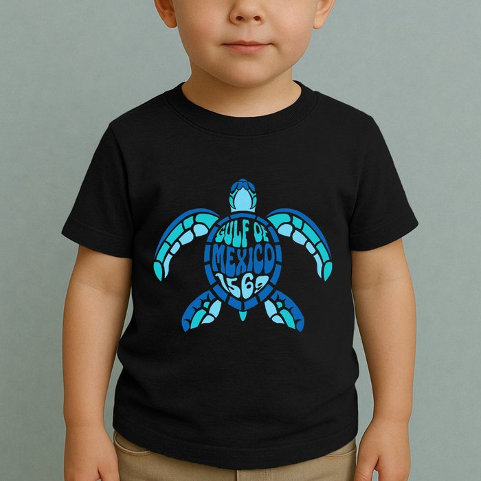 Retro Gulf Of Mexico 1569 Summer Vibes Vintage Art .Png Toddler T-Shirt