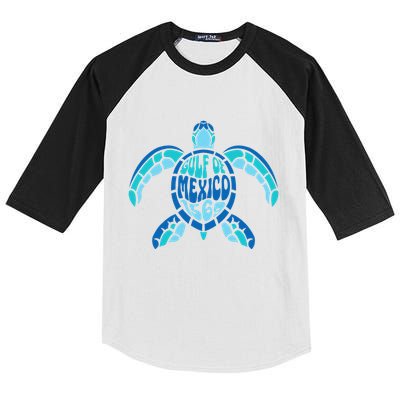 Retro Gulf Of Mexico 1569 Summer Vibes Vintage Art .Png Kids Colorblock Raglan Jersey