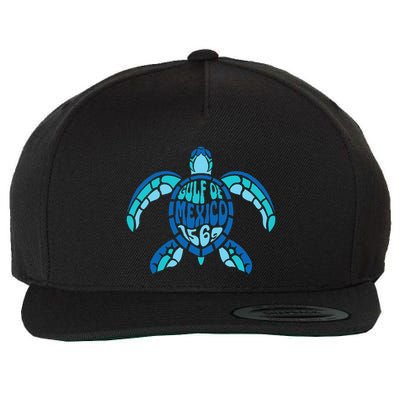 Retro Gulf Of Mexico 1569 Summer Vibes Vintage Art .Png Wool Snapback Cap